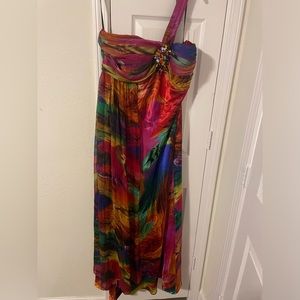 Embellished evening dress